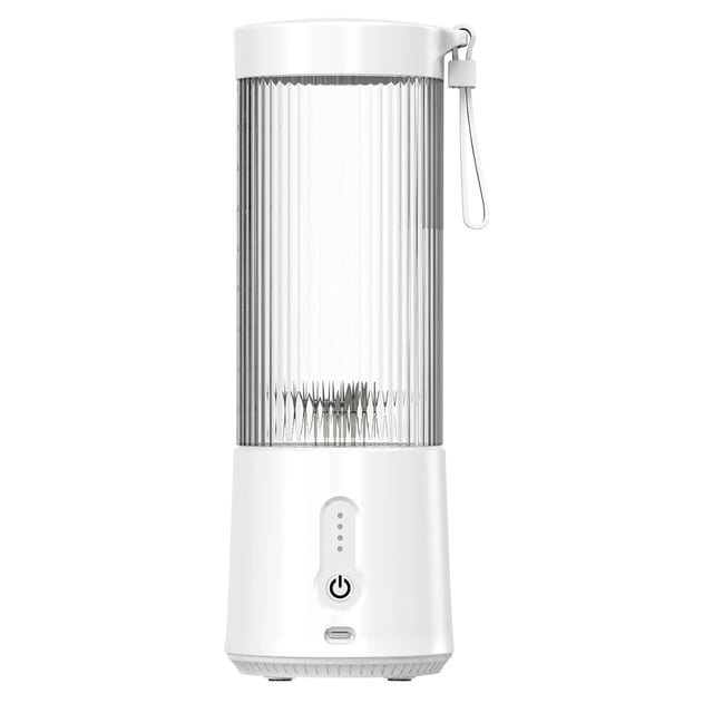 yeacher Portable USB Rechargeable Mini Blender with 6 Blades, Compact Personal Juicer for Shakes, Sports, Travel, and Outdoor Use, White