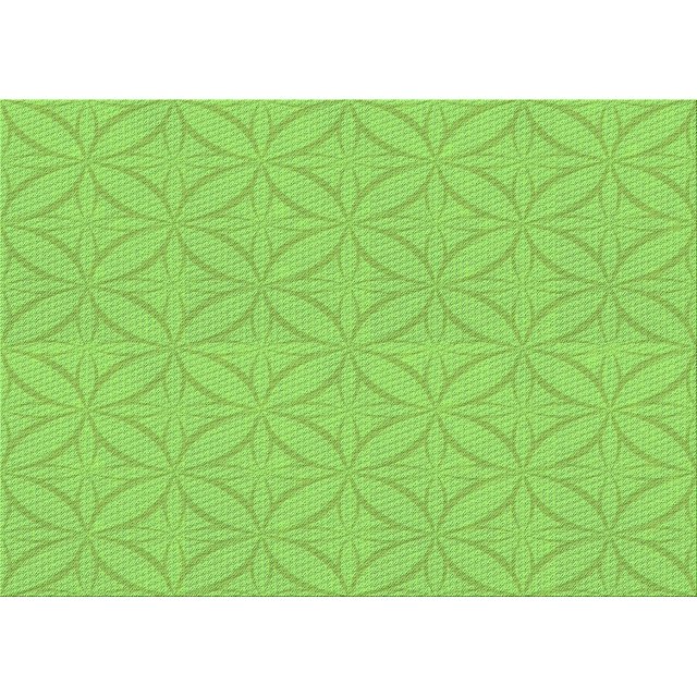 Ahgly Company Tapis d'Intérieur Rectangulaire Transitionnel Vert Pois Lavable à la Machine, 2 Pieds x 5 Pieds