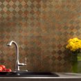 thumbnail image 2 of Fasade Miniquattro Vinyl Backsplash Kit 15 sq ft Copper Fantasy, 2 of 6