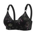 thumbnail image 1 of Womans Bras Convertible Bra Feature V-Neck Soft Bra Style W-240 Black XL, 1 of 2