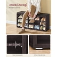 thumbnail image 3 of VASAGLE Banc à Chaussures, Banc de Rangement, Banc Porte-Chaussures, 15 Compartiments, Espresso et Brun ULHS15BR, 3 of 6