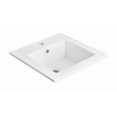 thumbnail image 2 of American Imaginations 21-in. W 1 Hole Ceramic Top Set In White Color - Drain Incl. AI-32712, 2 of 9