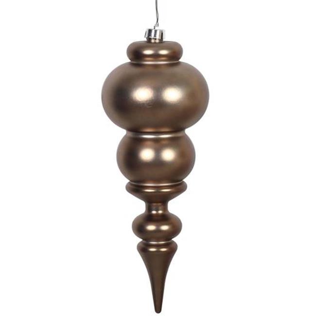 Vickerman N150687DMV 14 Po. Finial Mat Étain Percé Ornement de Noël