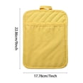 thumbnail image 3 of HBFAGFB Pot Holders and Oven Mitts Set for Kitchen, Hot Pads for Kitchen, 7.5" × 9"- Yellow, 3 of 4