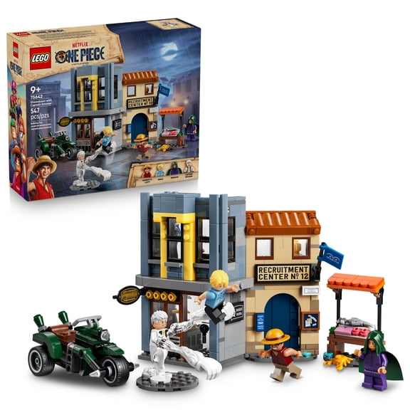 LEGO ONE PIECE Showdown with Captain Smoker - Building Toy for Boys & Girls, Ages 9+ - With 4 Minifigures - Playset for Kids & Anime Fans - Gift for Birthdays - 75642