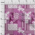 thumbnail image 2 of oneOone Polyester Lycra Purple Fabric Floral Sewing Material Print Fabric By The Yard 56 Inch Wide, 2 of 5