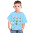 thumbnail image 2 of Penkiiy T-Shirts de Pâques pour Enfants Tout-Petits Garçons Filles Mode Pâques Mignon Oeufs de Pâques Imprimé Col Rond Imprimé Manche Courte Haut 9 Ans Bleu, 2 of 4