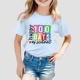 thumbnail image 2 of HNMKIU T-Shirt Décontracté à Manches Courtes pour Filles, Imprimé Tendance, Col Rond, Confortable et Ample pour un Usage Quotidien, 2 of 4