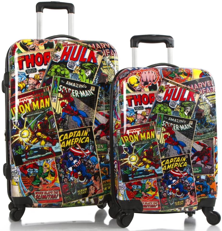 Marvel Young Adult Luggage Set Spinner Suitcase 2 Pcs Set - 26 Inch, 21 Inch