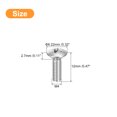 thumbnail image 2 of Unique Bargains Vis de Machine à Tête Ovale M4x12mm, Lot de 50 Vis à Tête Fraisée Légèrement Relevée en Acier Inoxydable 304, 2 of 5