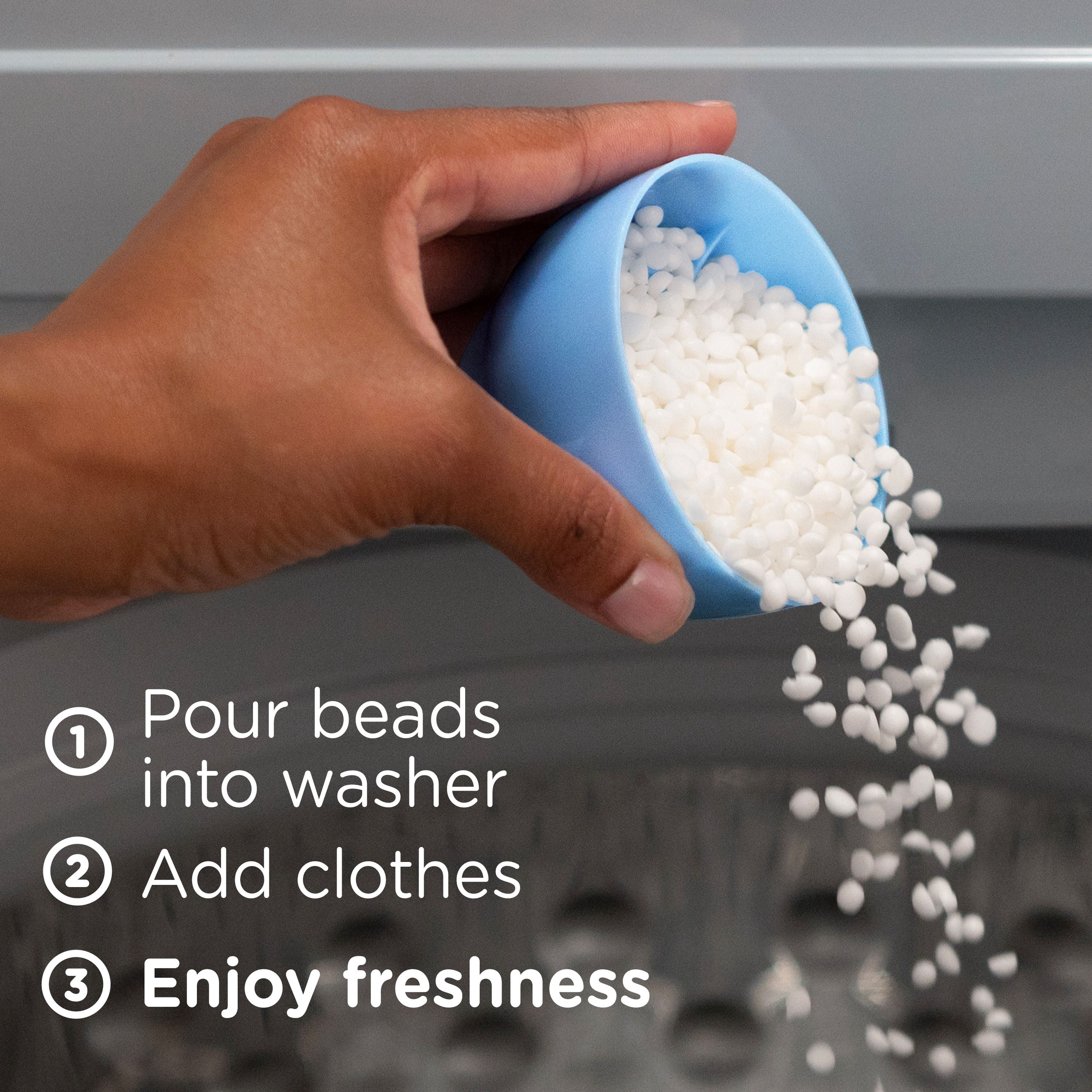 Perles rehausse-parfum pour lessive Downy Léger, parfum Brume océanique, perles pour les tissus pour la lessive, conçues pour être douces avec une légère bouffée de parfum, sans parfums prononcés