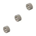 thumbnail image 3 of Maytalsory Deluxe Stretch Crystal Ring Unique For Statement Of Love Fashionable Inlaid Ring silver 4 rows 3Set, 3 of 6