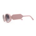 thumbnail image 4 of Minimal Mod Clout Trendy Plastic Fashion Sunglasses Pink Smoke, 4 of 4