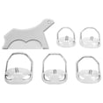 thumbnail image 2 of Beard Shaping Styling Tool, Beard Shaper Template 5 Size  for Home Blue,Transparent, 2 of 7
