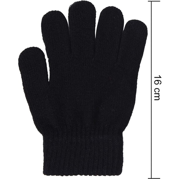 Lot De 5 Paires De Gants En Coton Blanc WUNZILO Pour Enfants - Pour École, Spectacles, Magie, Fêtes (Taille Unique Enfant