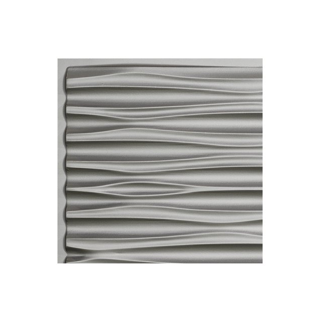 Fasade Dunes Argent Silver Wall Panel Sample 12" x 12"