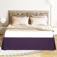 thumbnail image 1 of PiccoCasa Jupe de Lit en Microfibre Double Brossage avec Volant Cache-Sommier, Grand Lit Violet Foncé, 1 of 8