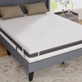 thumbnail image 1 of Costway 3" Gel-Infused Memory Foam Mattress Topper with Removable & Washable Cover Queen, 1 of 8