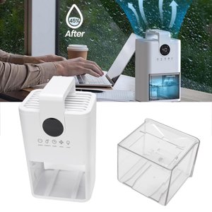 Petit déshumidificateur, 1L Contrôle automatique de l'humidité du réservoir d'eau 7 Couleurs LED Lumière de nuit avec minuterie 6H 12H 24H, Déshumidificateur portable pour salle de bain dans la chambre