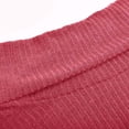 thumbnail image 4 of Bigersell Polyester Knit Turtleneck Sweater Women Plus Size Fall Winter Knitted Long Sleeve Pullover Sweaters Buttons Cuff Sleeve Ladies Sweaters Tops Y-Watermelon Red 3XL, 4 of 5