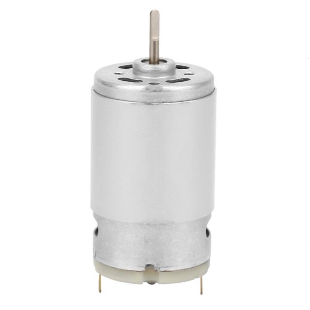 TOPINCN 395 Engine Motor, D-shaft Motor,High Speed Circular D-type Shaft 395 Motor Long Shaft Micro Motor