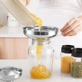 thumbnail image 4 of Entonnoir2 Entonnoir de Mise en Conserve en Acier Inoxydable Entonnoir à Grand Ouverture pour Pots avec Poignée pour Pots à Grand Ouverture et à Ouverture Régulière Entonnoir de Confiture en Métal de Qualité Alimentaire, 4 of 4