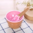 thumbnail image 4 of Ice Cream Bowl & Spoon Set, Reusable Plastic Dessert Cups for Parties, Kids, Stackable Design with Vibrant Colors, BPA-Free & Dishwasher Safe (6.2x9.8cm), 4 of 8