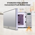 thumbnail image 2 of Total Chef 0.7 Cu.ft Countertop Microwave Stainless Steel with Digital LED Display, 700 Watts, 2 of 9