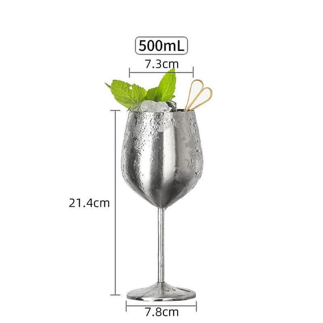 Verres à Vin d'Extérieur Verres à Vin en Acier Inoxydable Verres à Vin Modernes
