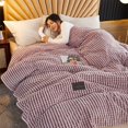 thumbnail image 4 of Dvkptbk Woolen Blanket Multifunctional Cover Blanket Napping Blanket Flannel Blanket Napping Blanket Breathable Premium Soft Comfortable Machine Washable Blanket for All Season Bedding, 4 of 6