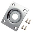 thumbnail image 3 of Milaget Output Rectangle Socket Plate /w Screws fr Electric Guitar Parts, 3 of 7