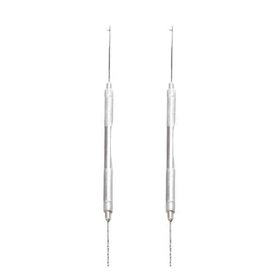 Baohd 2pcs Splicing Tool Set Rotating Rigs Drill Hooks Tool Tools Needle Aluminum Alloy Multi-use Accessories Silver