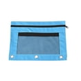 thumbnail image 2 of Binder Pencil Pouch Pencil Pouch for 3 Ring Binder Zipper Pencil Pouch 3 Ring Pencil Pouch Pencil Bags with Zipper Pencil Bag Three Holes Cloth Pencil Case Double Layer Mesh Large Capacity Pencil Bag, 2 of 6