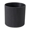 thumbnail image 2 of Vertical Striped Desktop Trash Can | Round Lidless Mini Waste Bin | Thickened Plastic | Small Bedroom Kitchen Bathroom Garbage Can | 5.83x5.79 Inches | 1-Pack, 2 of 6