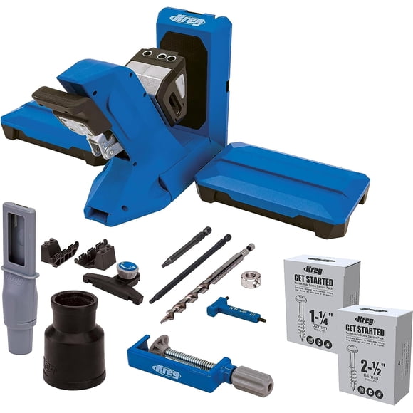 Kreg Tool KPHJ720PRO Gabarit à Trous de Poche 720 PRO - Gabarit à Trous de Poche Kreg Durable - Serrage et Ajustement Faciles - Comprend des Vis à Trous de Poche Kreg - pour Matériaux de 1/2 Pieds à 1 1/2 Pieds d'Épaisseur