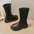 thumbnail image 4 of Elvqul Boots for Girls,Shoes for Girls,Winter Zipper Riding Boot Faux Leather Size 10 Girls, 4 of 7