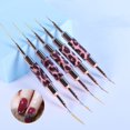 thumbnail image 3 of Stylo à Ongles Double Usage Fibre Poils Métal Corps Multifonctions pour Sculpter et UV Nail Art, 3 of 9
