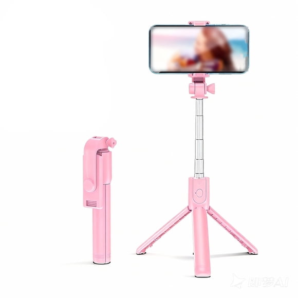 BotaniNest Portable Selfie Stick With Tripod Stand And Wireless Remote For Smartphones