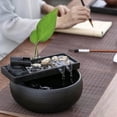 thumbnail image 2 of Langgg Ceramic Tabletop Fountain Office Home Meditation Calming Indoor Waterfall, 2 of 9