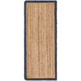 thumbnail image 2 of Indian Handmade Braided Navy Blue Border with Inner Natural Jute Area Rug, Home Décor Rug, Jute Rug for Bedroom, Dining Room, living room, Doormat Rug Size - 2' x 5' (60 cm x 150 cm), 2 of 5