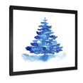 thumbnail image 2 of Designart Arbre de Noël d'Hiver Bleu I Art Mural Encadré Traditionnel, 2 of 4