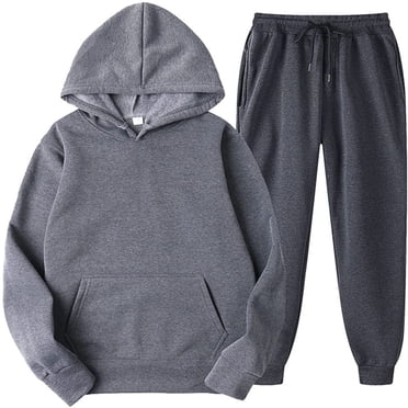 Weiqiqre Unisex Hoodies Tracksuit Sweatsuits for Women Set Mens 2 Piece Hooded Sweatshirts and Sweatpant Set Jogger Sweatsuits