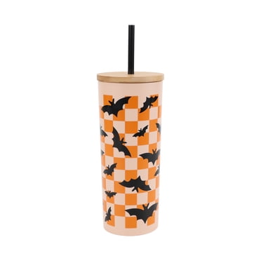 Way To Celebrate 27 oz Orange Recycled PET Sipper Tumbler