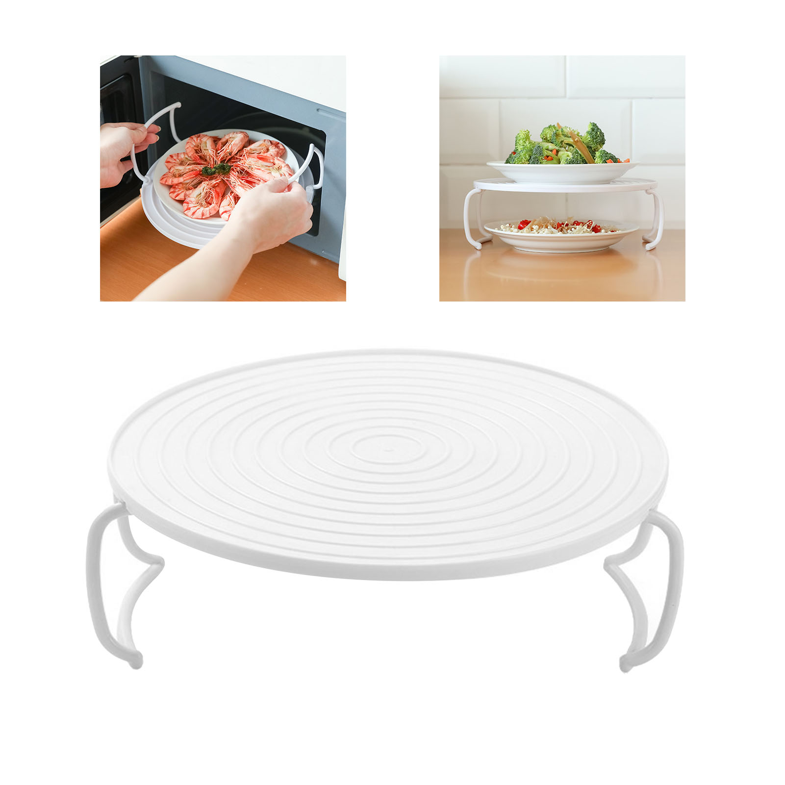 Microwave Rack Tray, Multipurpose Microwave Heating Tray  for Restaurant