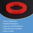 thumbnail image 4 of Unique Bargains Rondelle Plate en Caoutchouc de Silicone DN32 1-1/4 Pieds Raccord Rapide Rouge, 4 of 5