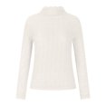 thumbnail image 2 of Tenues de Sortie pour Femmes Mode Chaudes Amples Blouse à Manches Longues Col Rond Chandail Décontracté Hauts Blouses Tenues pour Filles en Liquidation, 2 of 7