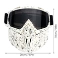 thumbnail image 4 of Riforla Retro Vintage Goggles Motorcycle off Road Racing Eyewear Ski Wind Goggles Riding Glasses Glasses A, 4 of 8