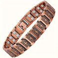 thumbnail image 1 of CNKOO [1pc Magnetic Bracelet] 1pc Magnetic Copper Men‘s Bracelet | Jewelry Gift With Adjustable Sizing Tool, 1 of 6
