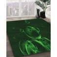 thumbnail image 3 of Ahgly Company Tapis d'Intérieur Lavable en Machine Carré Vert Transitionnel, 5 Pieds Carré, 3 of 7