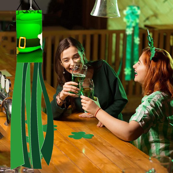 Spring Decor St. Patrick'S Day Windsock Polyester Garden Windsock Lawn Garden Party Deco